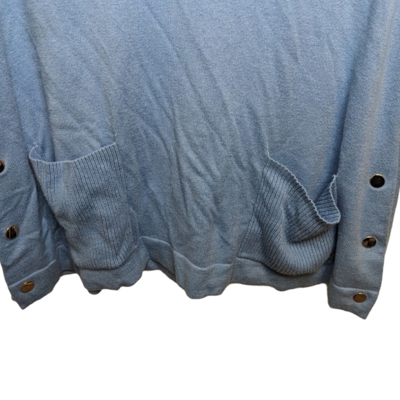 NWOT ✨Chico’s Women's Blue Oversized Cashmere Blend Sweater Size 2X (L)💙 - Picture 7 of 12